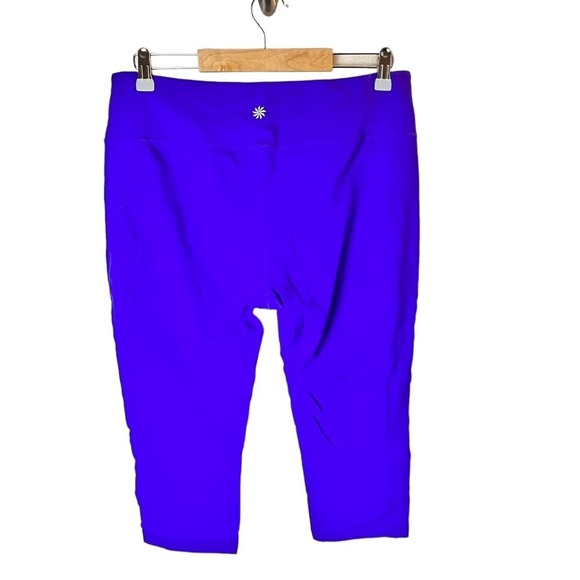 ATHLETA WOMENS CROPPED PURPLE PLUS SIZE LEGGINGS SIZE 1X - Picture 1 of 7